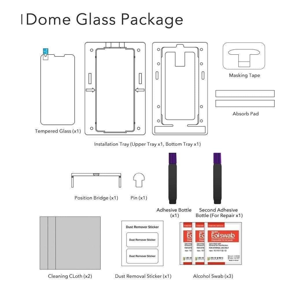 Zestaw naprawczy Whitestone Dome Glass Samsung Galaxy Note 9 - 8