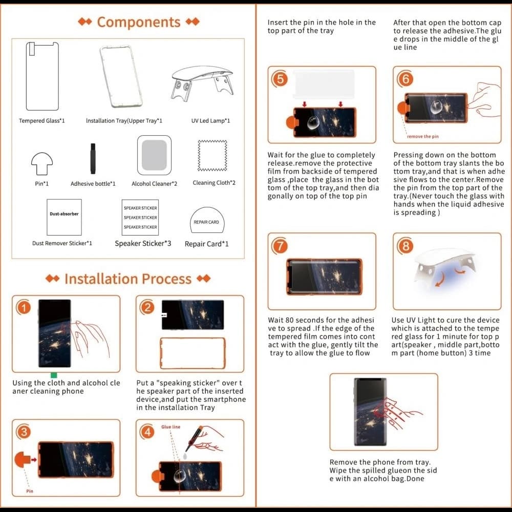 Tvrzené sklo UV T-Max Glass Samsung Galaxy Note 9 Nová Verze - 5