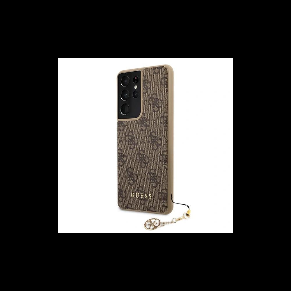 Guess GUHCS21LGF4GBR Samsung Galaxy S21 Ultra brown hardcase 4G Charms Collection - 2