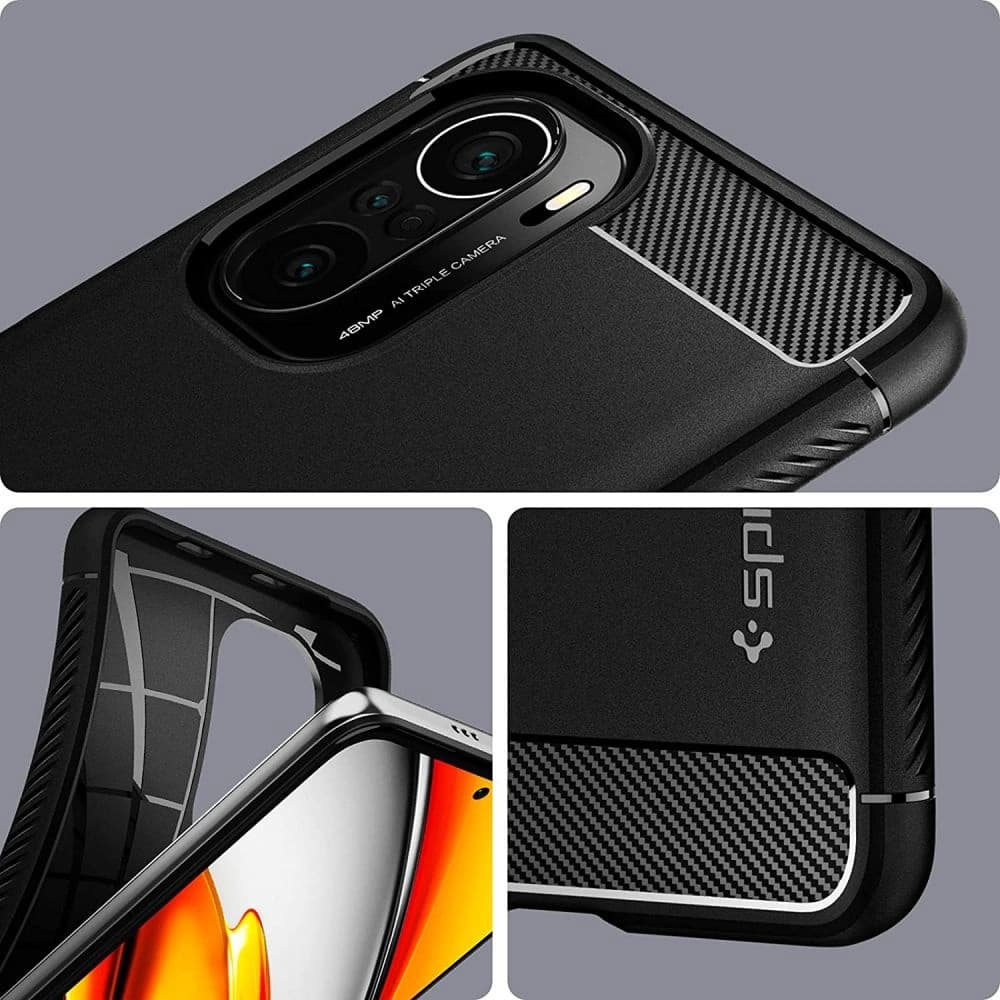Etui Spigen Rugged Armor Xiaomi Mi 11i/POCO F3 Matná černá - 2