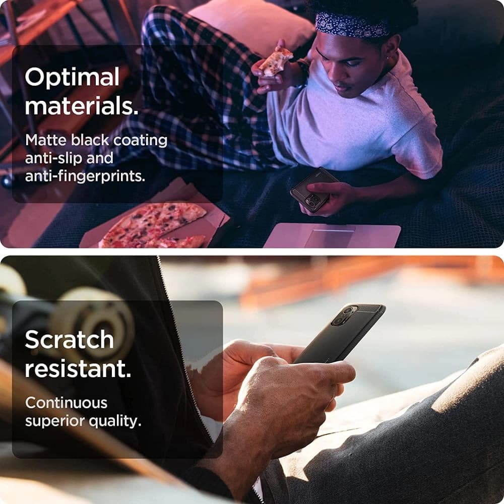 Etui Spigen Rugged Armor Xiaomi Mi 11i/POCO F3 Matná černá - 7