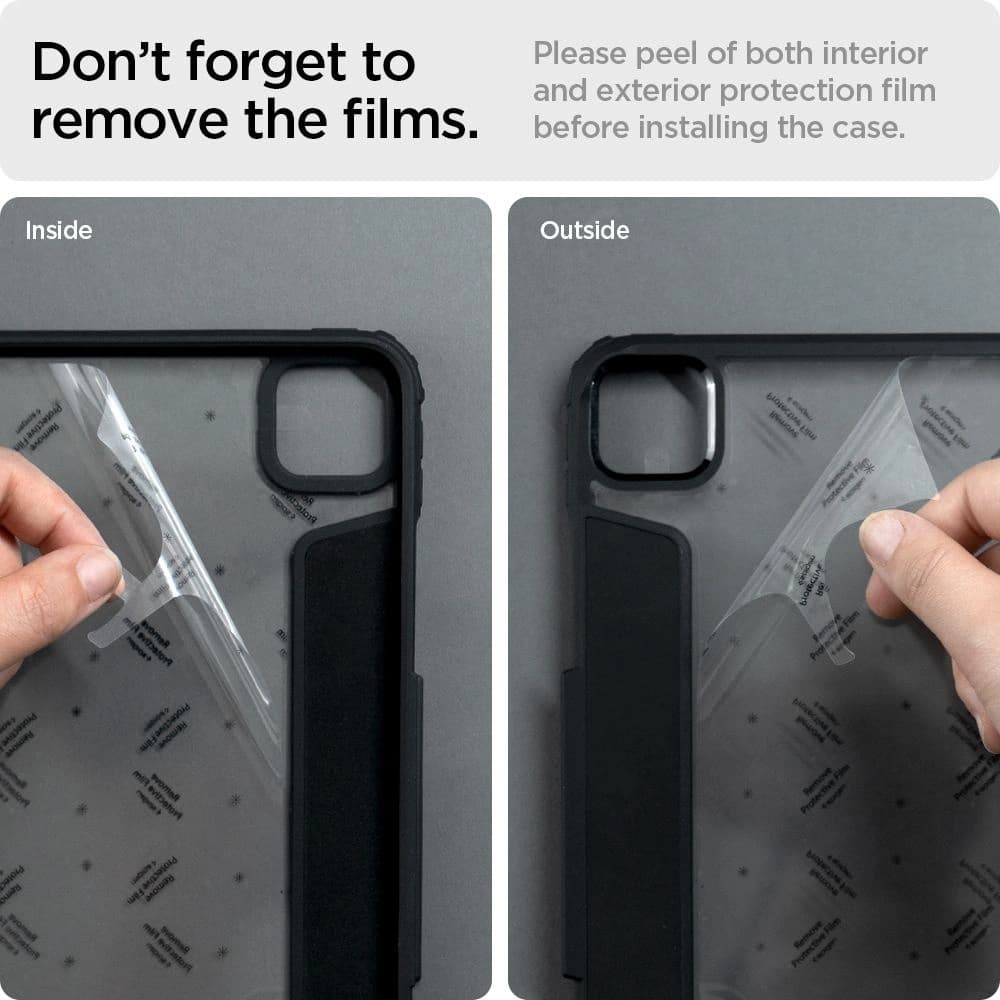 Spigen Apple Tasche Ultra Hybrid Pro iPad Pro 11 2020/2021 (2. und 3. Generation) Schwarz - 12