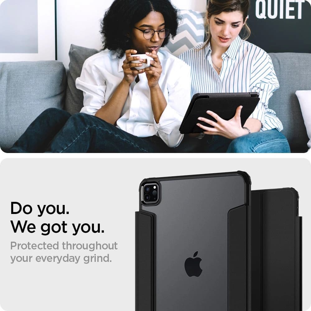 Spigen Apple Tasche Ultra Hybrid Pro iPad Pro 11 2020/2021 (2. und 3. Generation) Schwarz - 13