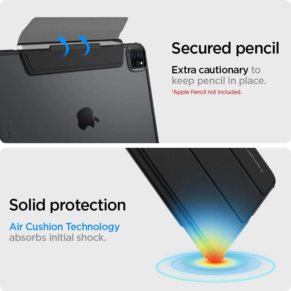 Spigen Apple Tasche Ultra Hybrid Pro iPad Pro 11 2020/2021 (2. und 3. Generation) Schwarz - 16