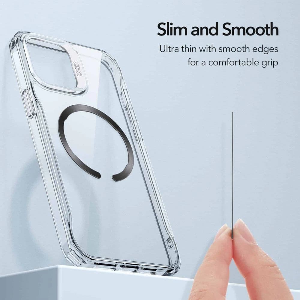 ESR Halolock MagSafe Universal Magnetic Ring Black & Silver - 4