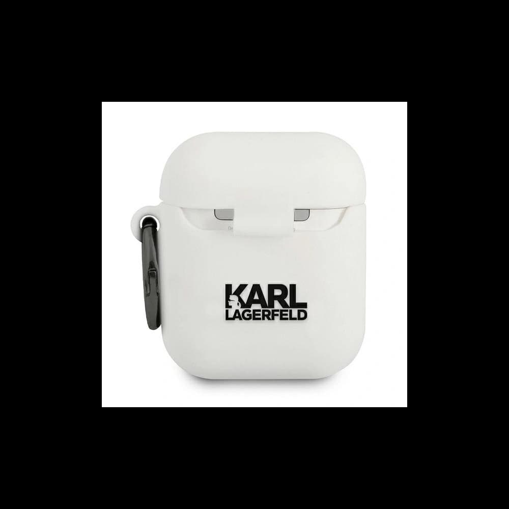 Karl Lagerfeld KLACA2SILCHWH Apple AirPods cover white Silicone Choupette - 2