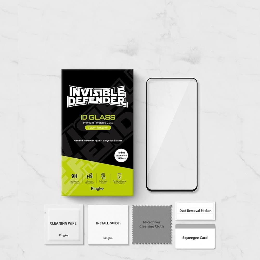 Ringke ID Glass Xiaomi Mi 11i/Mi 11X/Pocophone F3/Redmi K40/K40 Pro/K40 Pro Plus Full Cover - 11