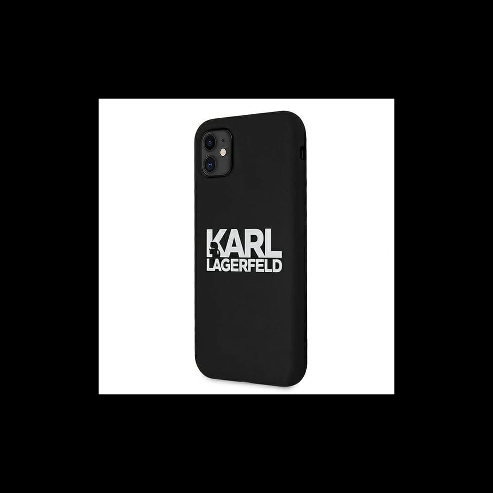 Karl Lagerfeld KLHCN61SLKLRBK Apple iPhone 11 Silicone Stack Logo black - 2