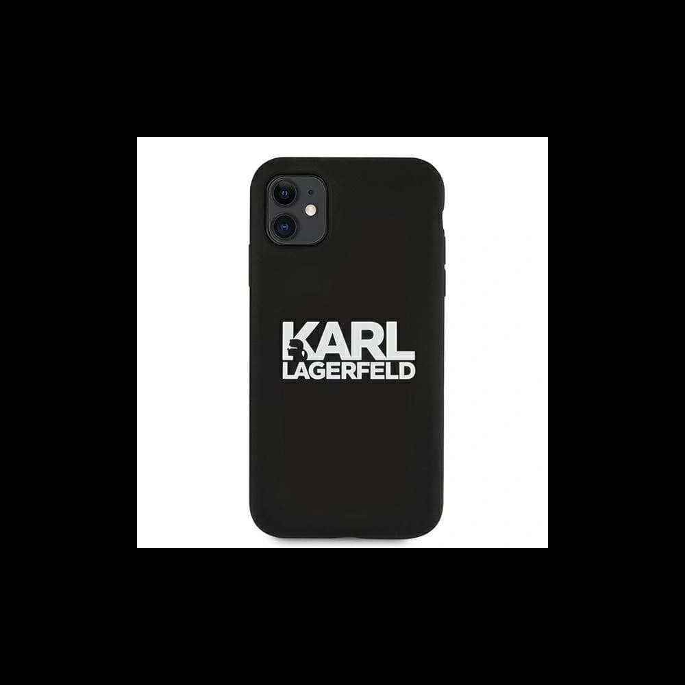 Karl Lagerfeld KLHCN61SLKLRBK Apple iPhone 11 Silicone Stack Logo black - 3