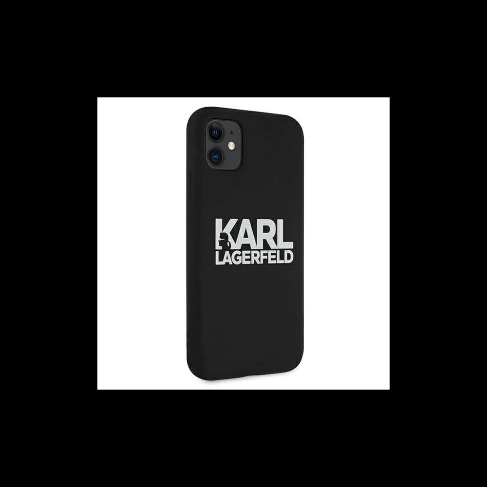 Karl Lagerfeld KLHCN61SLKLRBK Apple iPhone 11 Silicone Stack Logo black - 4