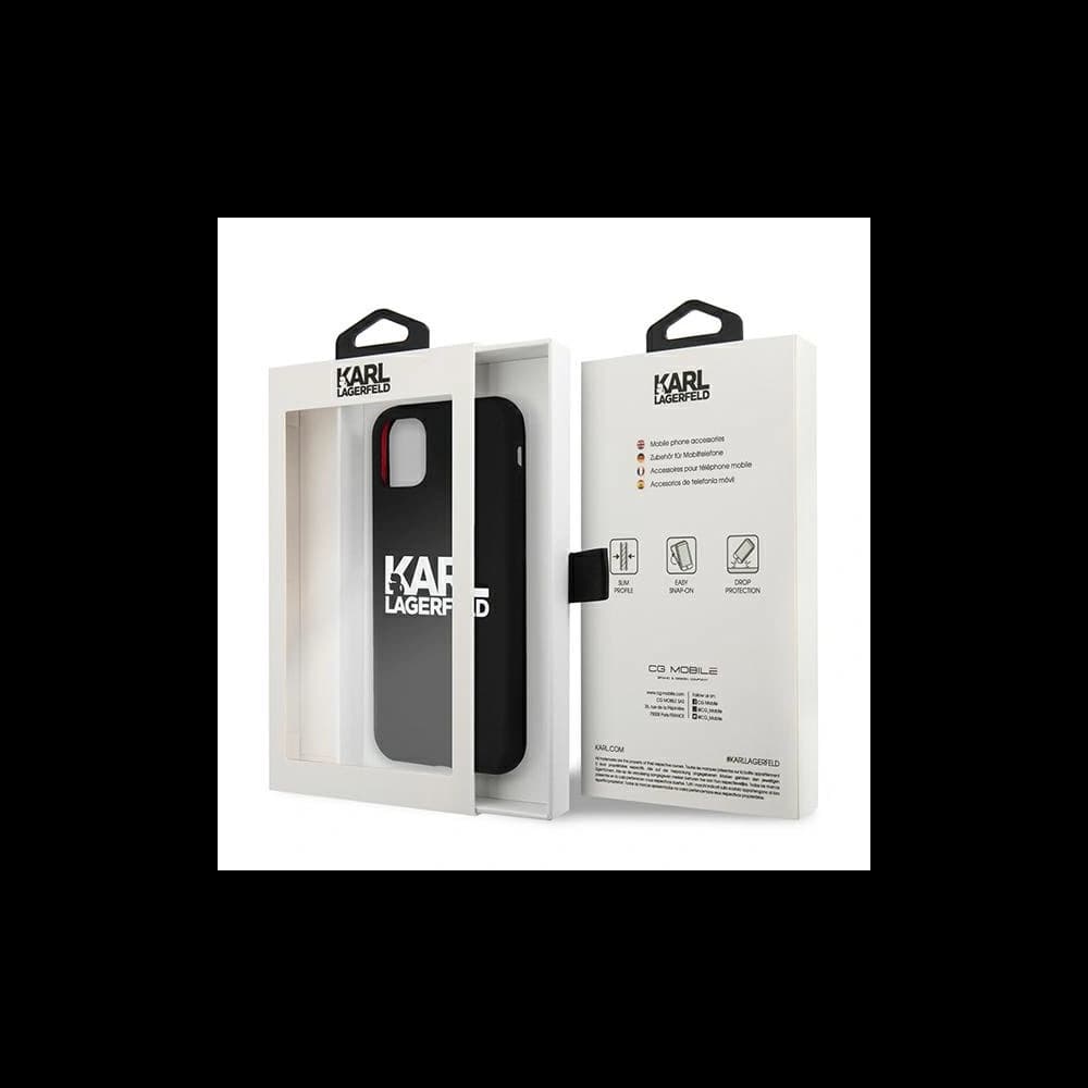 Karl Lagerfeld KLHCN61SLKLRBK Apple iPhone 11 Silicone Stack Logo black - 8