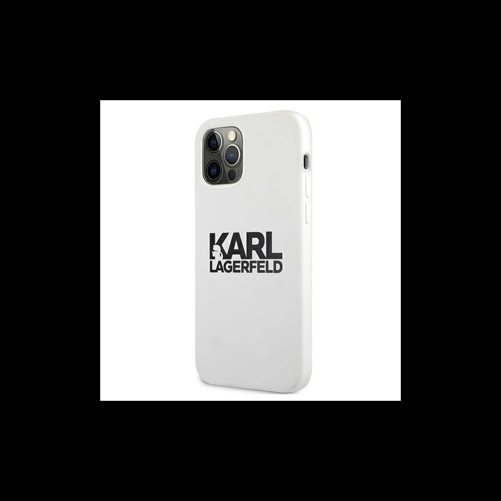 Karl Lagerfeld KLHCP12MSLKLWH Apple iPhone 12/12 Pro Silicone Stack Logo white - 2