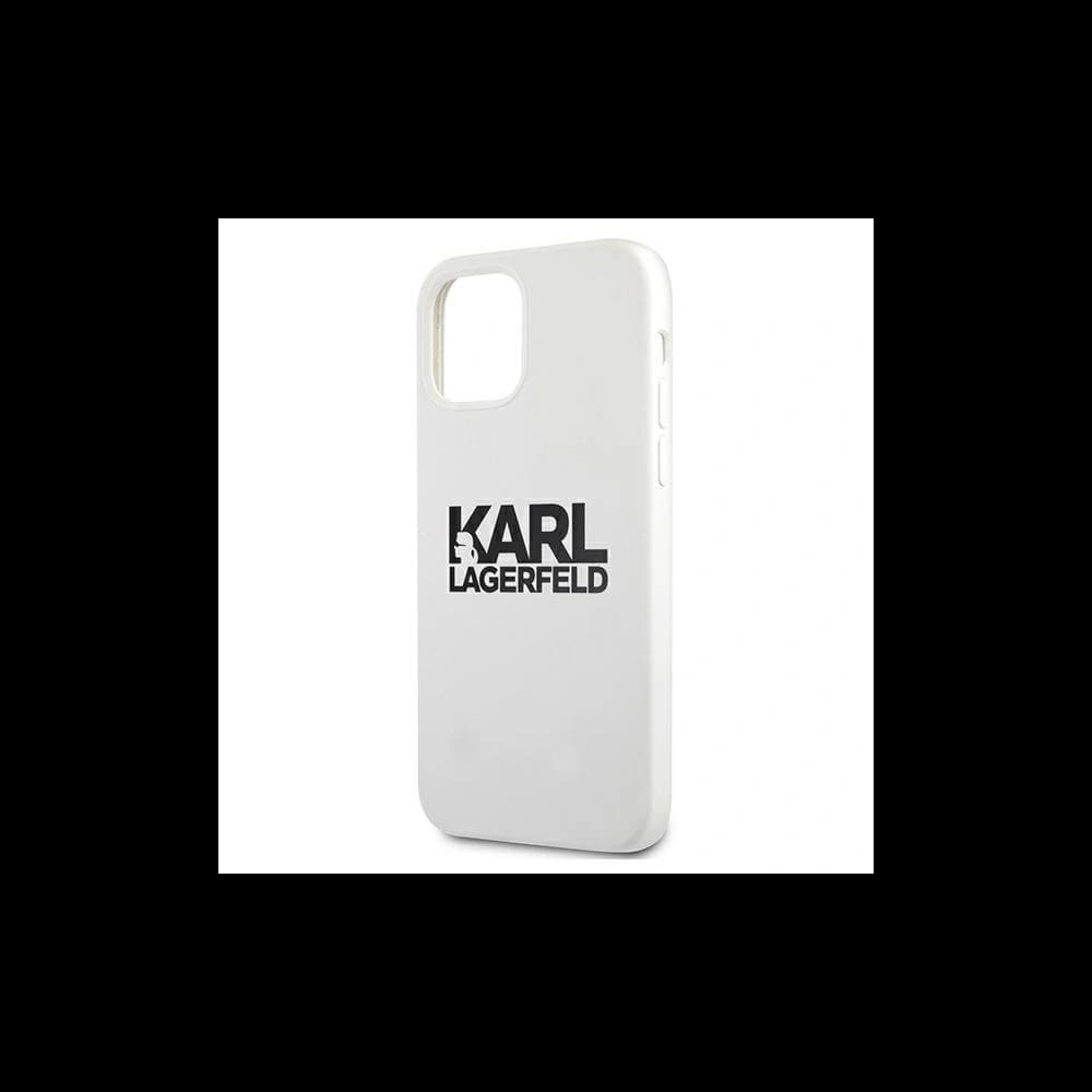 Karl Lagerfeld KLHCP12MSLKLWH Apple iPhone 12/12 Pro Silicone Stack Logo white - 6