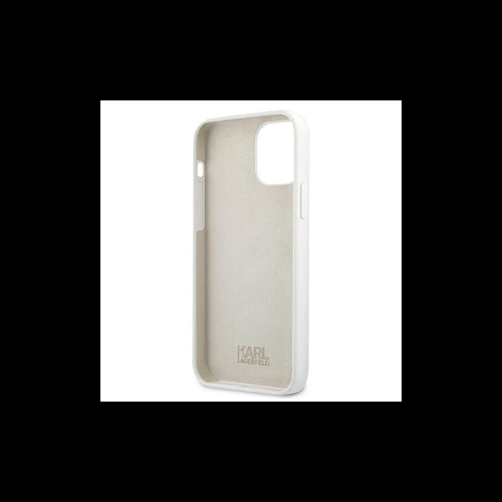 Karl Lagerfeld KLHCP12MSLKLWH Apple iPhone 12/12 Pro Silicone Stack Logo white - 7