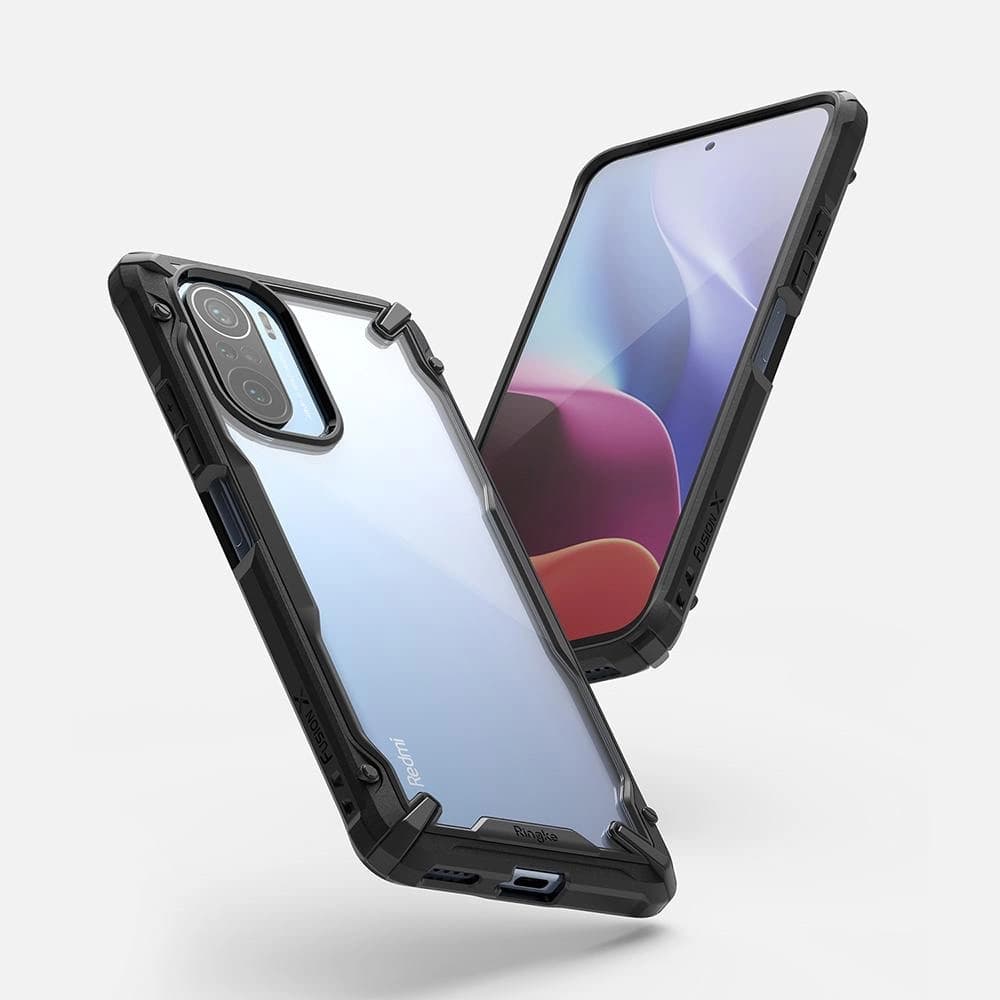 Etui Ringke Fusion-X Xiaomi Mi 11i/Mi 11X/Pocophone F3/Redmi K40/K40 Pro/K40 Pro Plus Černá - 2