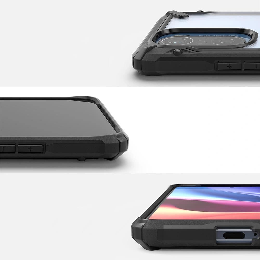 Etui Ringke Fusion-X Xiaomi Mi 11i/Mi 11X/Pocophone F3/Redmi K40/K40 Pro/K40 Pro Plus Černá - 4