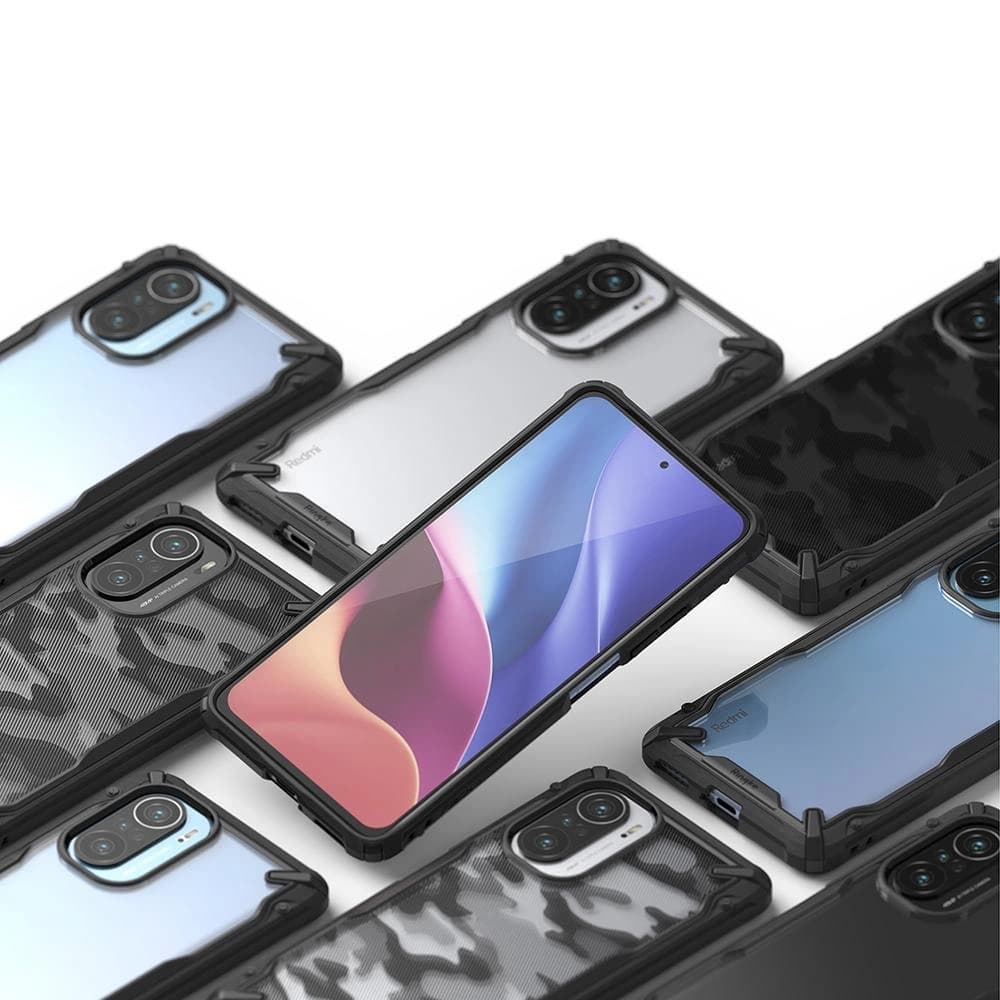 Etui Ringke Fusion-X Xiaomi Mi 11i/Mi 11X/Pocophone F3/Redmi K40/K40 Pro/K40 Pro Plus Černá - 6