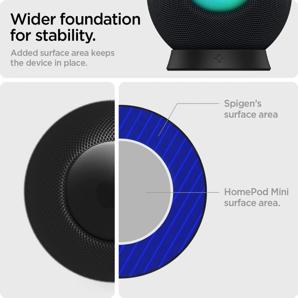 Spigen Silicone Fit Apple Homepod Mini Stand Black - 7