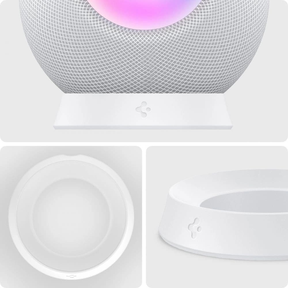 Spigen Apple Ständer Silikon Fit HomePod mini Ständer Weiß - 5