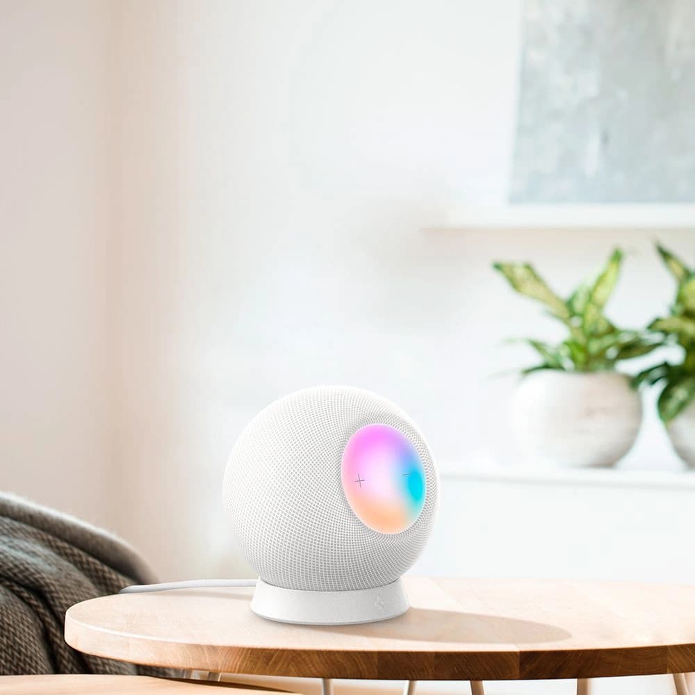 Spigen Apple Ständer Silikon Fit HomePod mini Ständer Weiß - 10