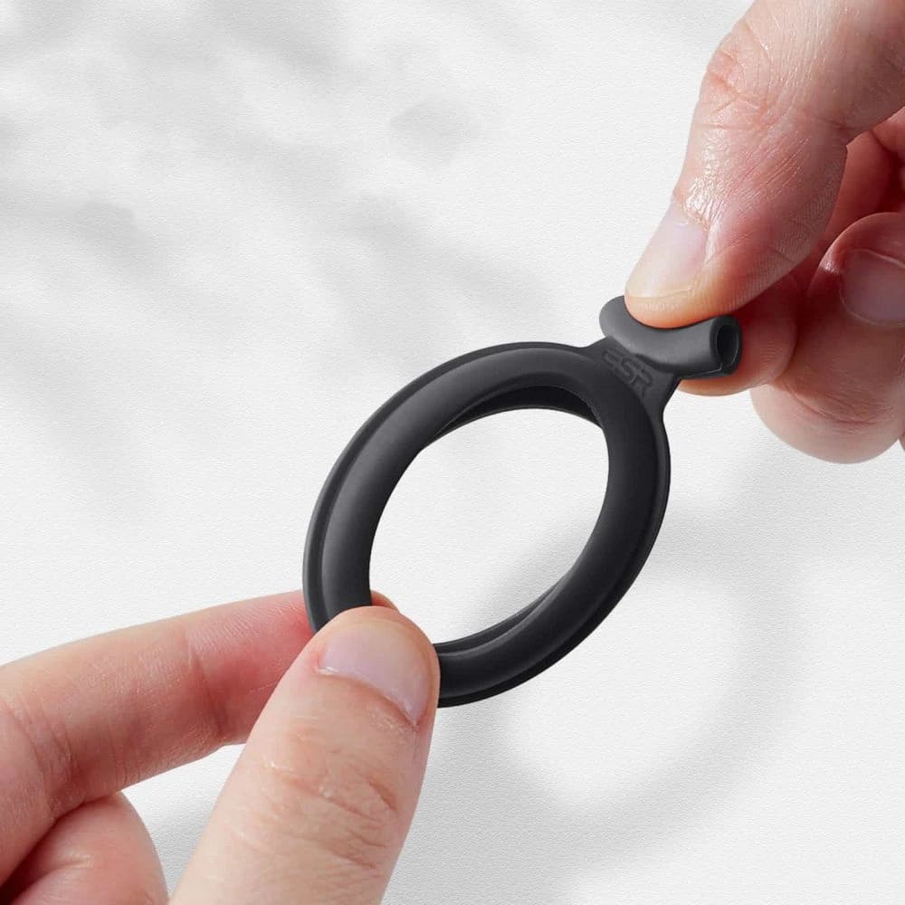 ESR Apple Silikonhülle Cloud AirTag Blau & Schwarz - 4