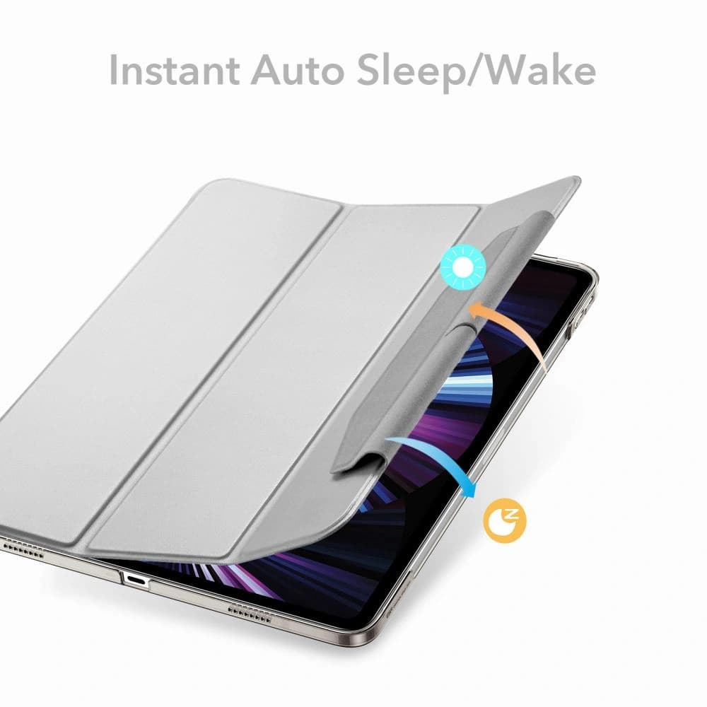 ESR Apple Tasche Ascend Trifold iPad Pro 11 2021 (3. Generation) Silber Grau - 5