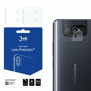 3MK Hybridglas für Kameraobjektiv Objektivschutz Asus Zenfone 8 Flip 5G [4 PACK]