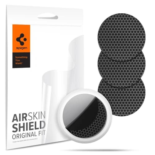 Folia hydrożelowa Spigen Airskin Apple AirTag Carbon Black [4+4 PACK]