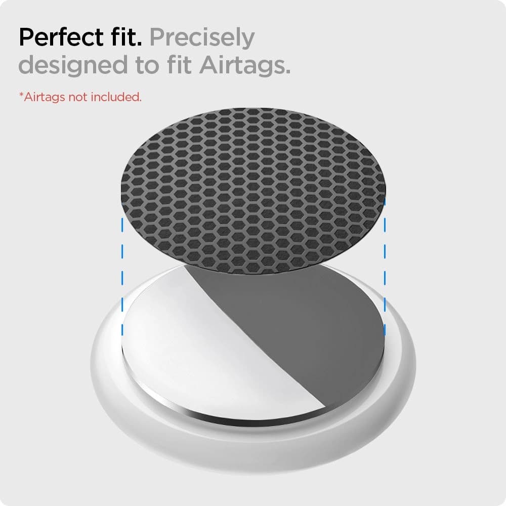 Spigen Apple Hydrogel-Folie Airskin AirTag Carbon Black [4+4 PACK] - 9