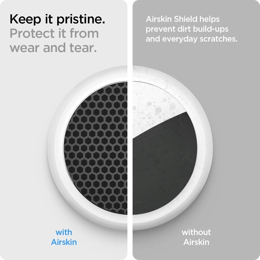 Spigen Apple Hydrogel-Folie Airskin AirTag Carbon Black [4+4 PACK] - 10