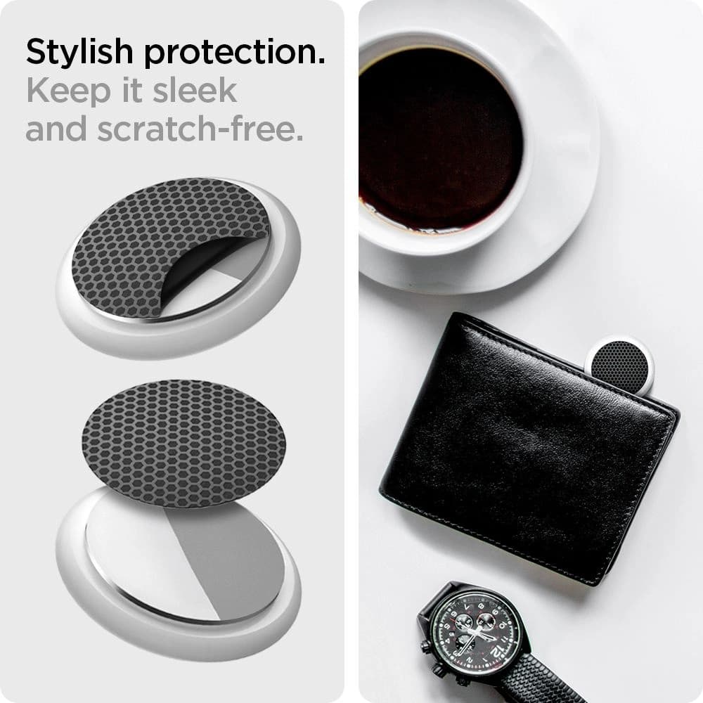 Spigen Apple Hydrogel-Folie Airskin AirTag Carbon Black [4+4 PACK] - 11