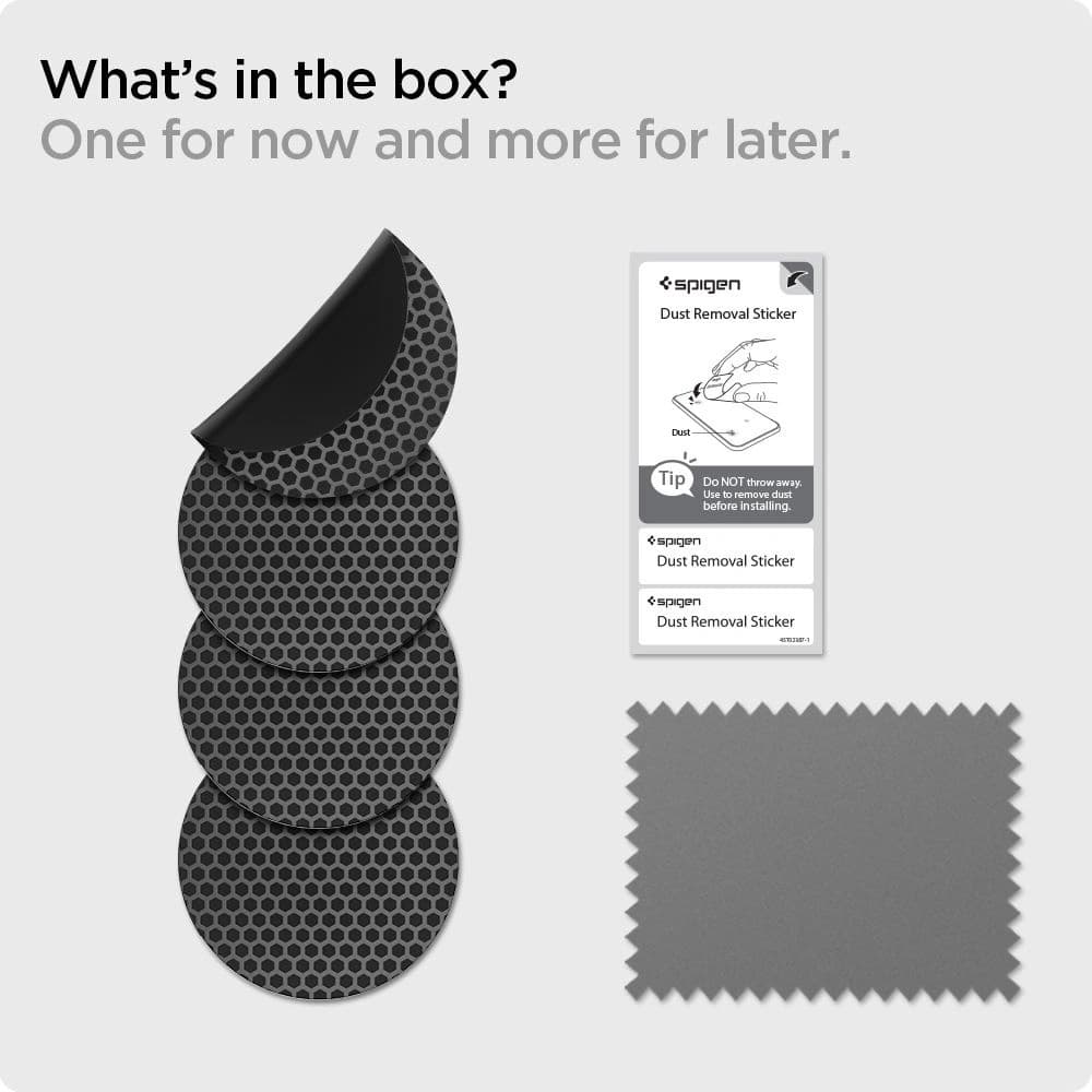 Spigen Apple Hydrogel-Folie Airskin AirTag Carbon Black [4+4 PACK] - 14