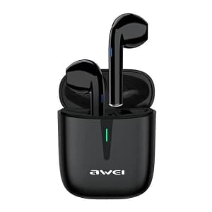 AWEI Bluetooth 5.0 T21 TWS Kopfhörer + Dockingstation schwarz/schwarz