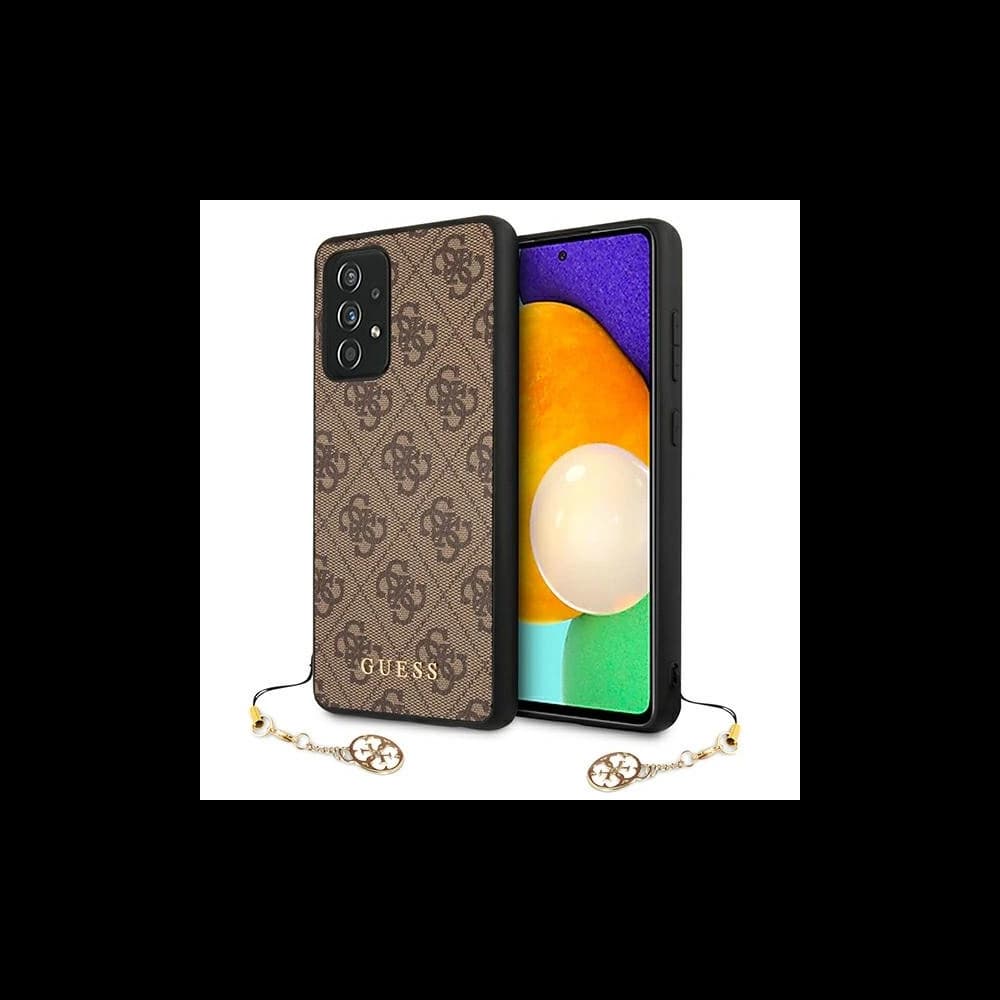 Guess Samsung Gehäuse GUHCA72GF4GBR Galaxy A72 braun/braun Hartschalengehäuse 4G Charms Collection - 1