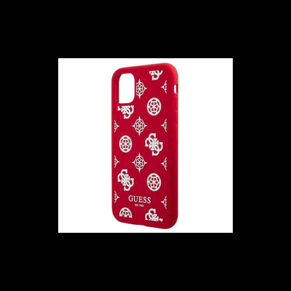 Guess GUHCN61LSPEWRE Apple iPhone 11 red hard case Peony Collection - 5