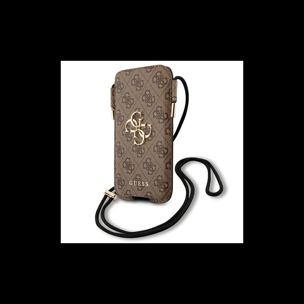 Guess Handtasche GUHCP12L4GPSBR 6,7 Zoll braun/braun 4G Metall Logo - 1