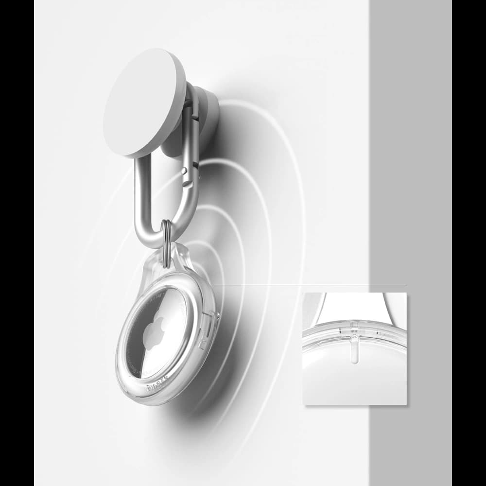 Ringke Slim Apple AirTag Clear [4 PACK] - 7