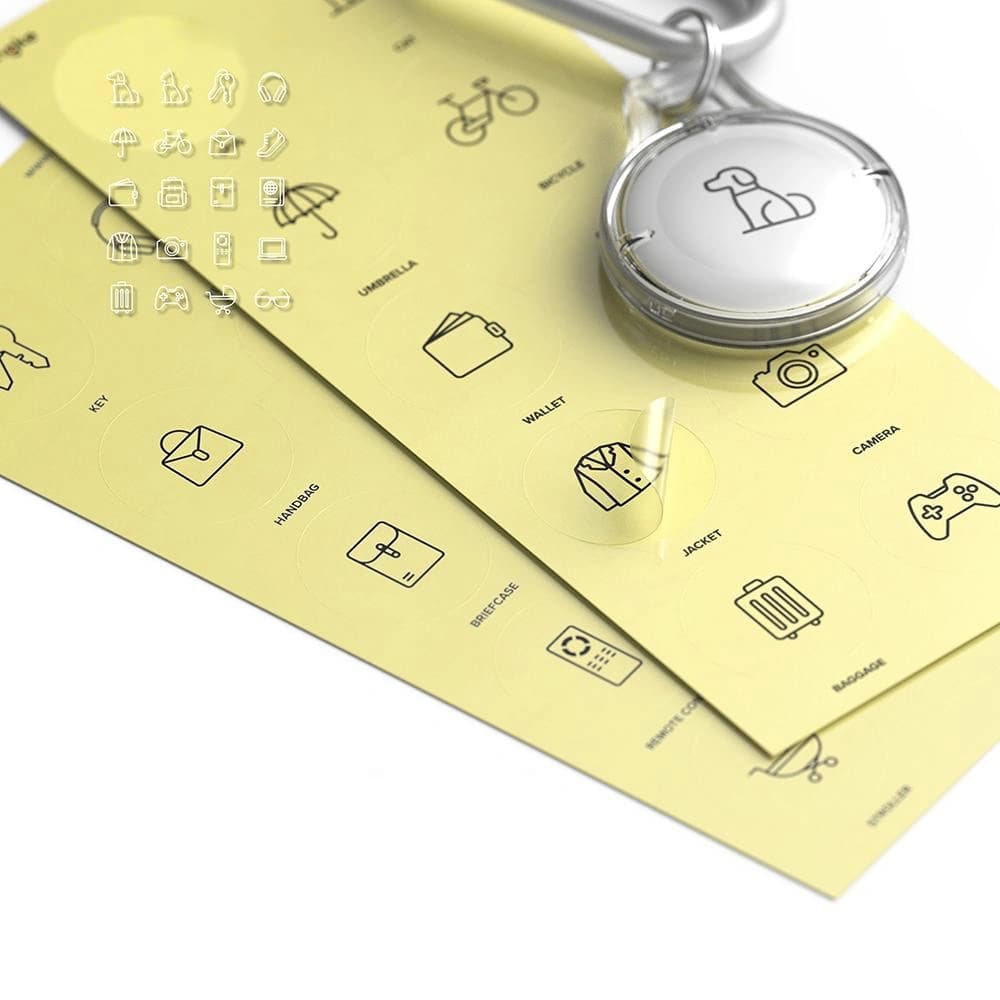 Ringke Slim Apple AirTag Clear [4 PACK] - 9