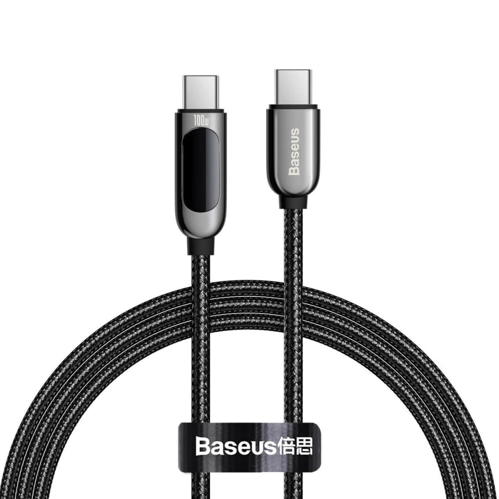 Baseus Display Cable USB-C to Type-C 100W 1m (black) - 1