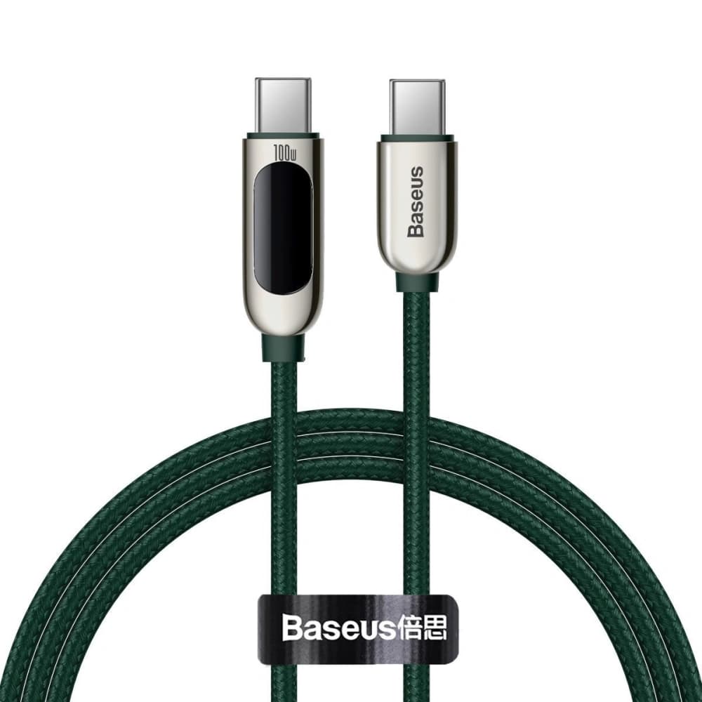 Baseus Display Cable USB-C to USB-C 100W 1m (green) - 1