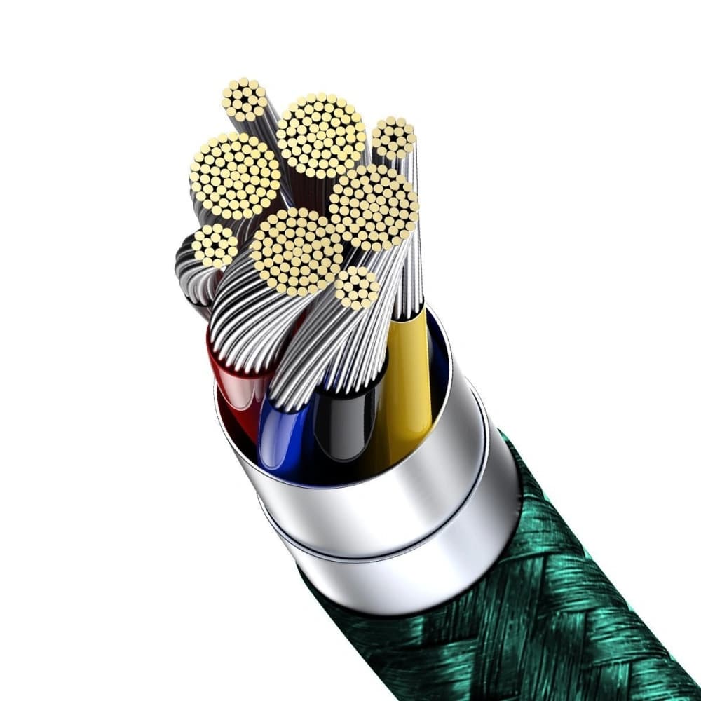 Baseus Display Cable USB-C to USB-C 100W 1m (green) - 6