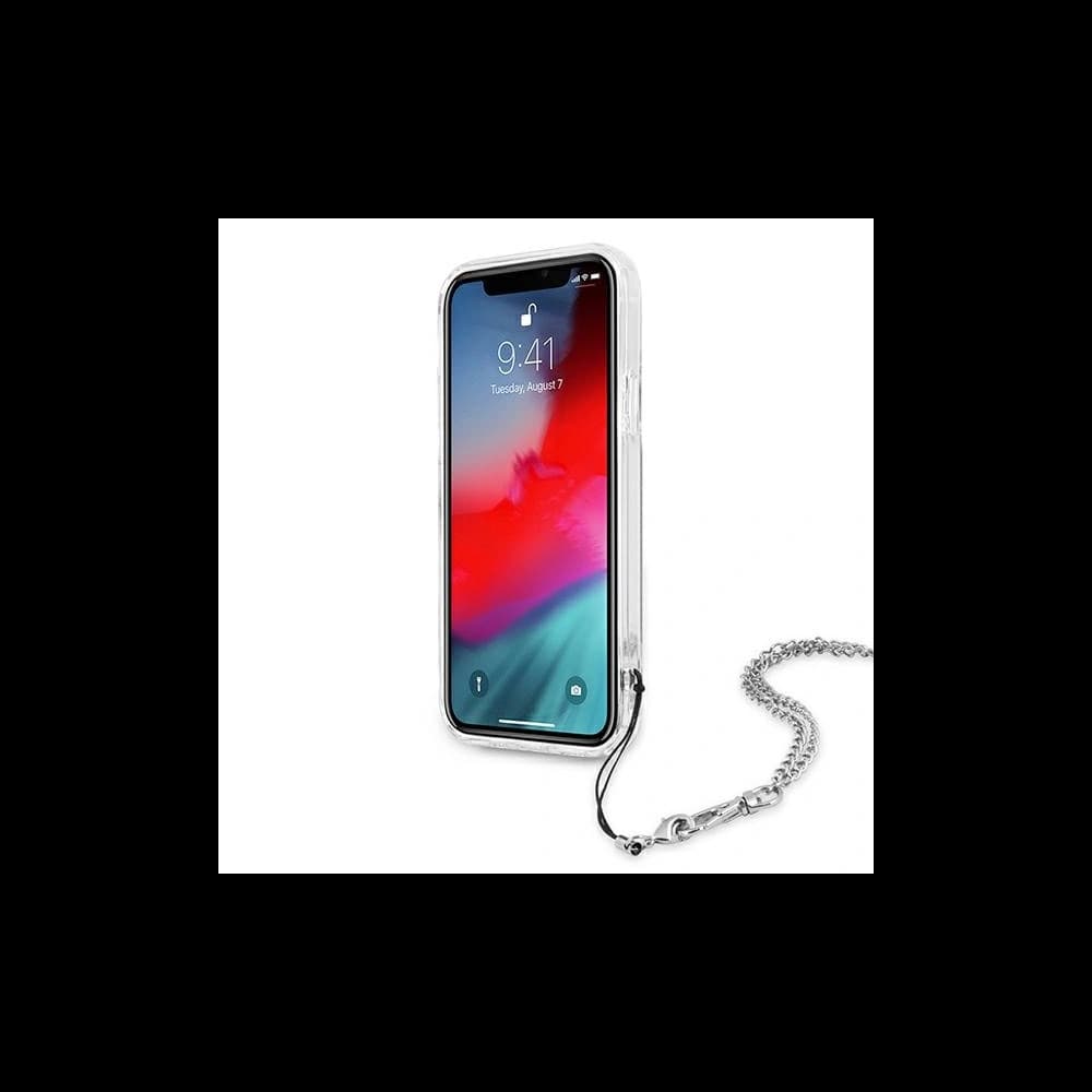 Guess Apple Tasche GUHCP12LKSPESI iPhone 12 Pro Max silber/silberne Hartschale Peony Chain Collection - 5