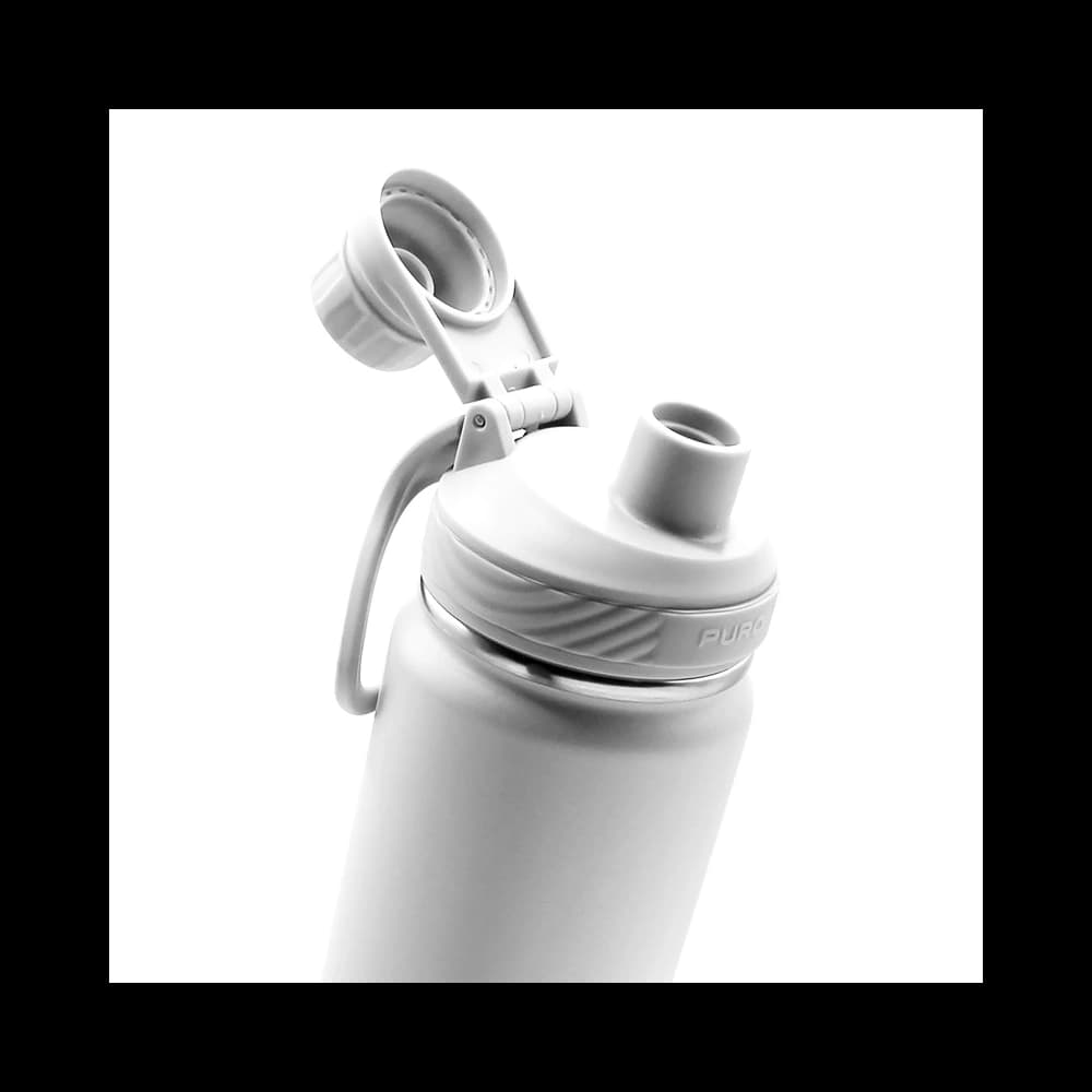 PURO Outdoor-Edelstahl-Thermoflasche 750 ml (Hellgrau) - 1