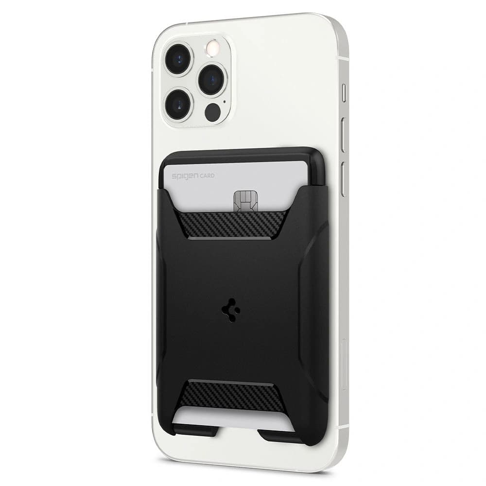 Spigen Rugged Armor Magsafe Universal Magnetic Card Wallet Black - 2