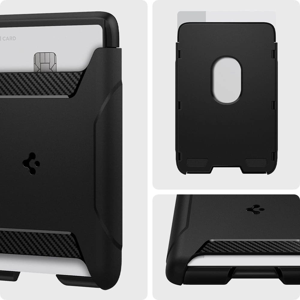 Spigen Rugged Armor Magsafe Universal Magnetic Card Wallet Black - 14