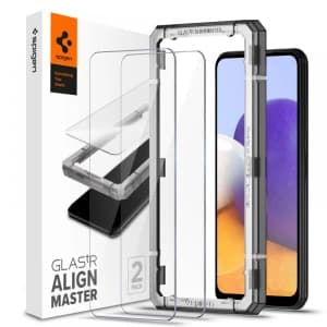 Edzett üveg Spigen GLAS.tR Slim AlignMaster Samsung Galaxy A22 5G [2 PACK]