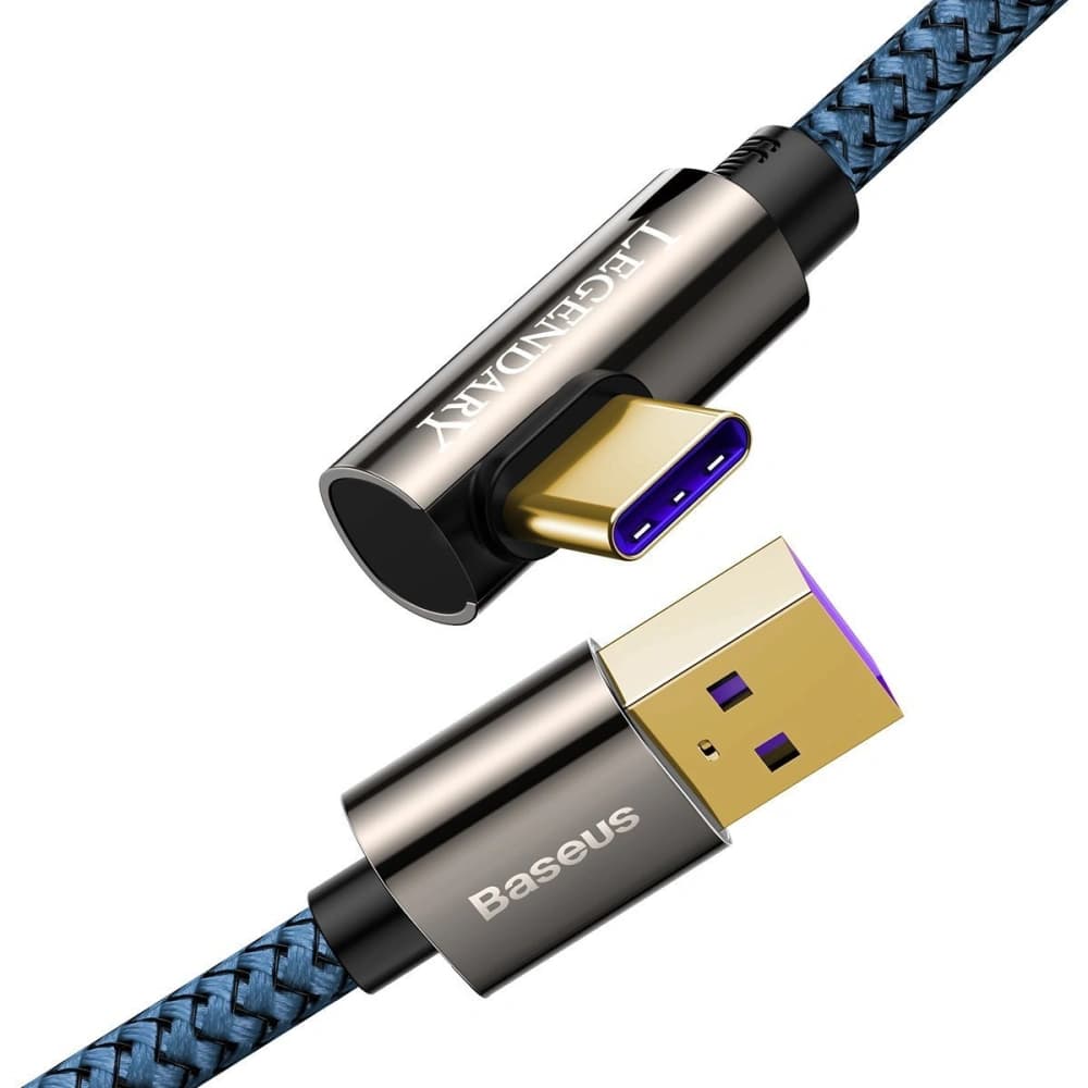 Cable USB to USB-C Baseus Legend Series, 66W, 1m (blue) - 3