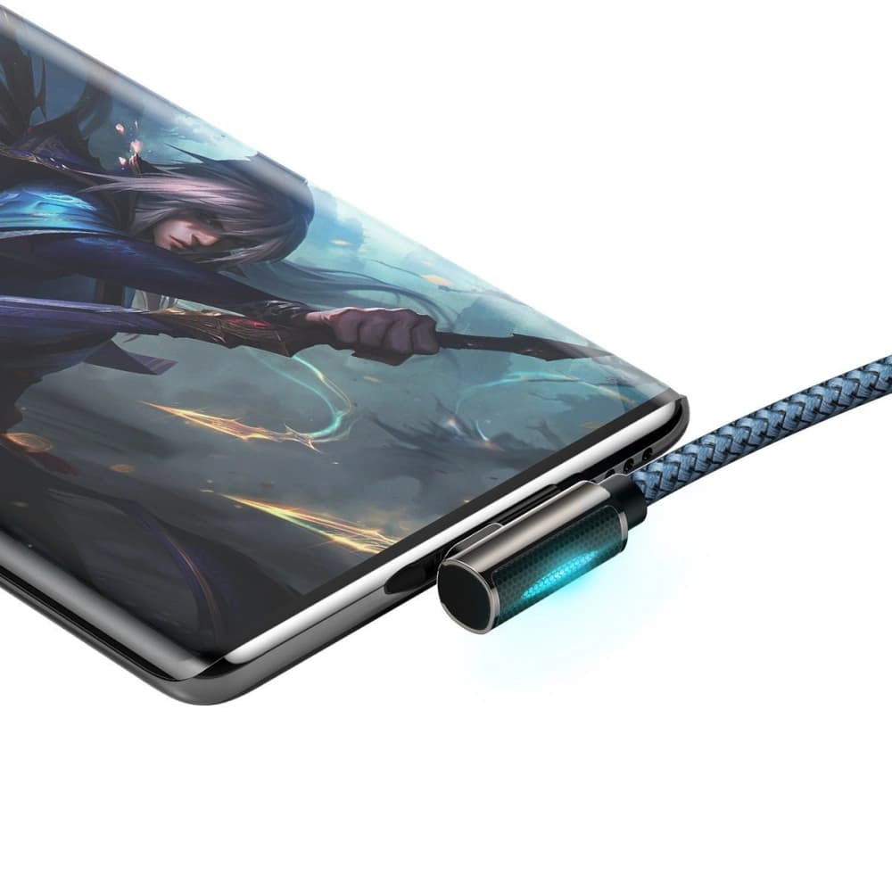 Cable USB to USB-C Baseus Legend Series, 66W, 1m (blue) - 4