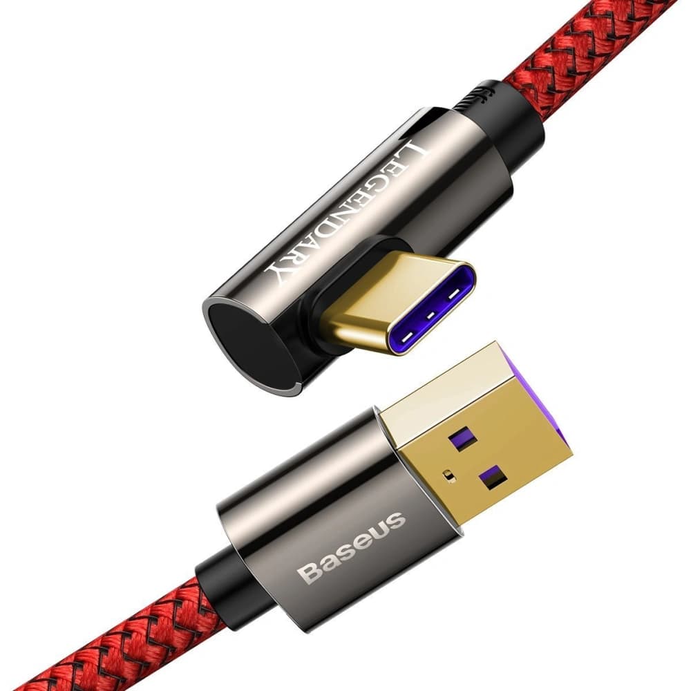 Cable USB to USB-C Baseus Legend Series, 66W, 1m (red) - 2