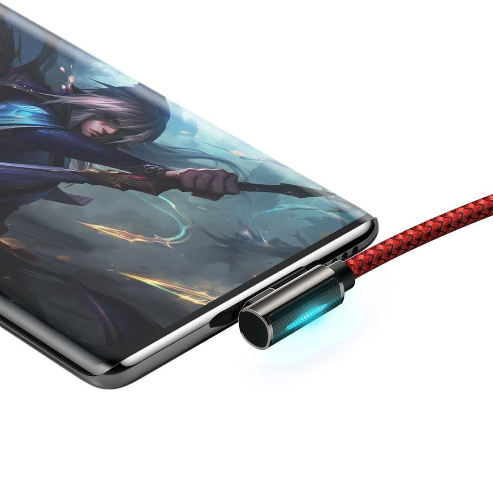 Cable USB to USB-C Baseus Legend Series, 66W, 1m (red) - 4